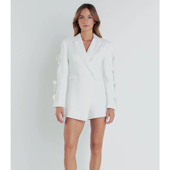 Endless rose white blazer jumpsuit - Picture 2 of 6